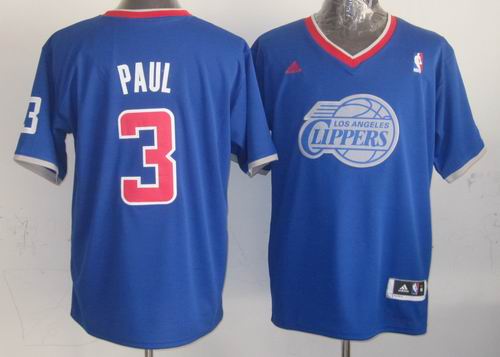 2013 New Adidas Los Angeles Clippers #3 Chris Paul Blue NBA Christmas Jerseys